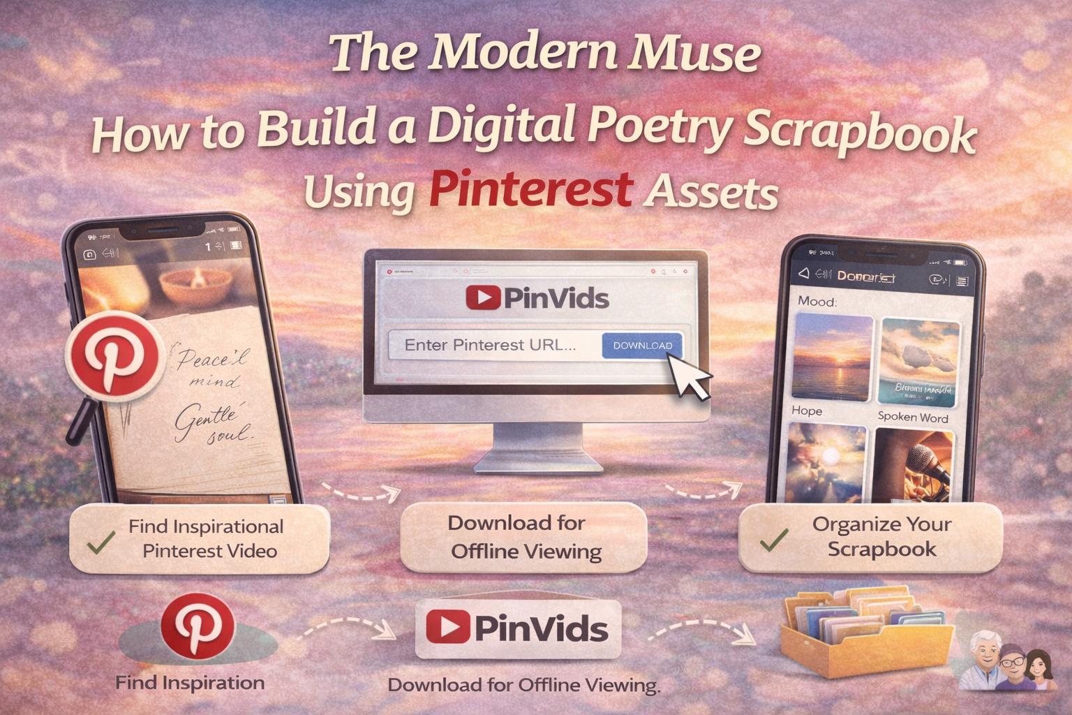 How to Build a Digital Poetry Scrapbook Using Pinterest Assets