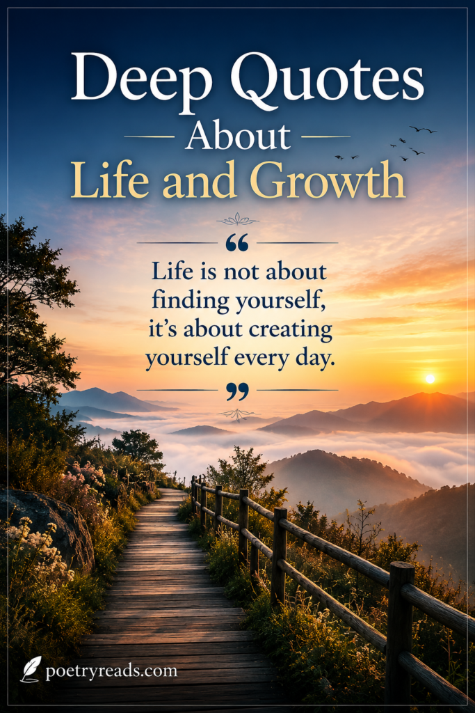 Deep Quotes About Life and Growth