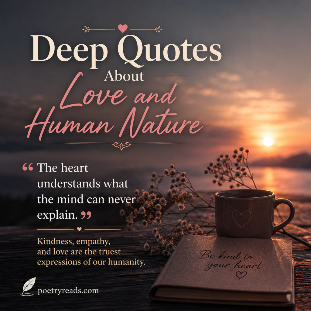Deep Quotes About Love and Human Nature