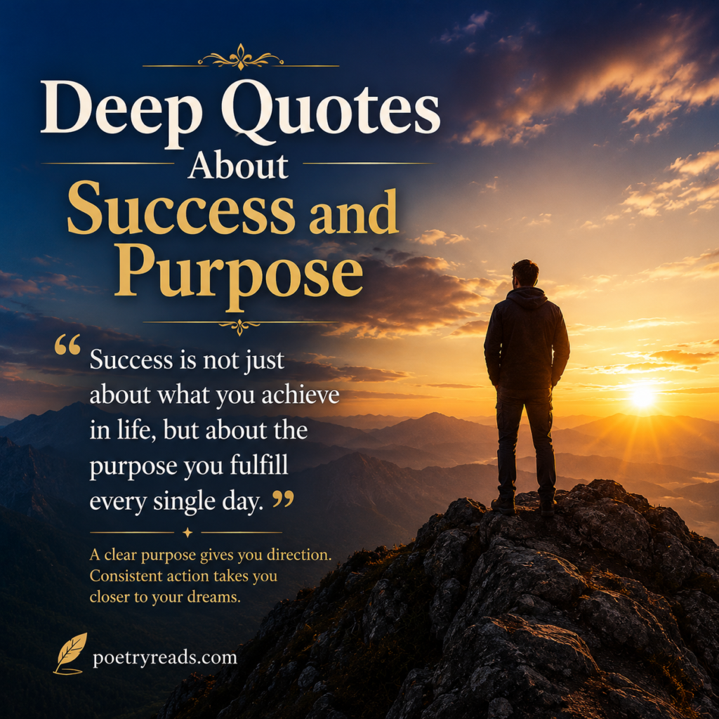 Deep Quotes About Success and Purpose