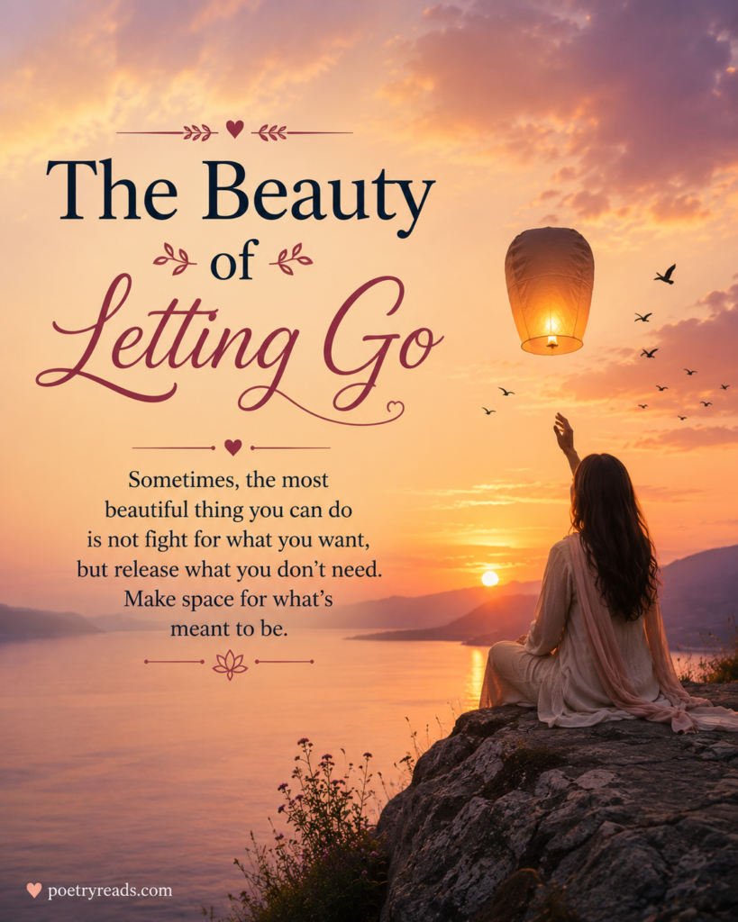 The Beauty of Letting Go