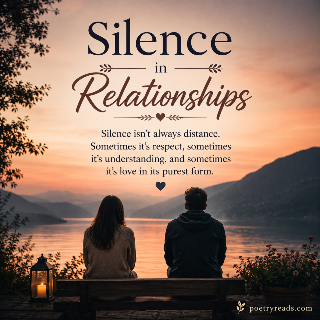 Silence in Relationships 